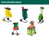 Drtiče zahradního odpadu výrobců AL-KO, BOSCH, BRILL, VIKING, FLYMO